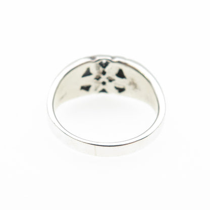925 Sterling Silver Vintage Arrow Knot Oxidized Ring Size 6