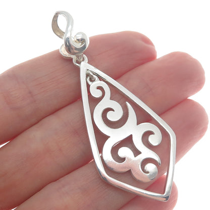 SILPADA 925 Sterling Silver Vintage Scroll Pendant