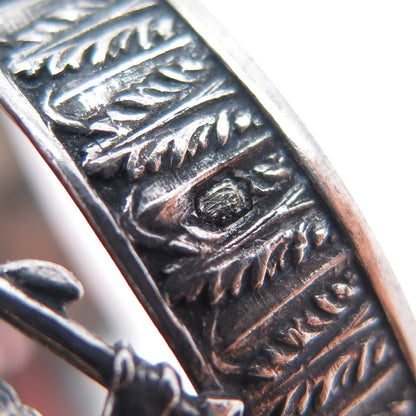 800 Silver Antique Victorian European Muses Oxidized Shot Glass Holder