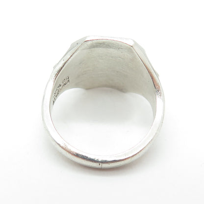 O'NEIL CO. 925 Sterling Vintage 1964 Enamel Saint Mary School Ring Size 8.5