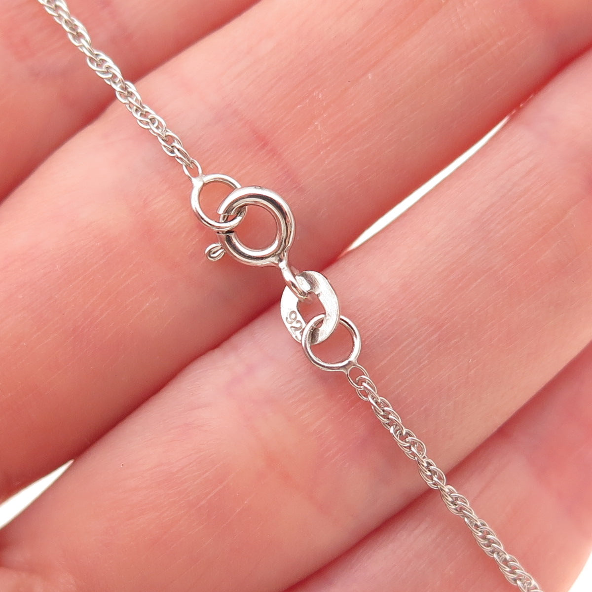 Chuck Clemency 925 Sterling Silver Real Tanzanite Singapore Chain Necklace 18"