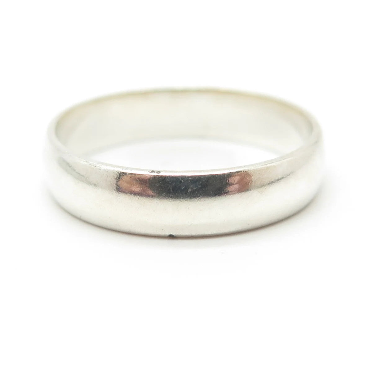 925 Sterling Silver Vintage Mexico Classic Band Ring Size 12.25