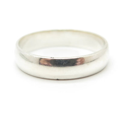 925 Sterling Silver Vintage Mexico Classic Band Ring Size 12.25