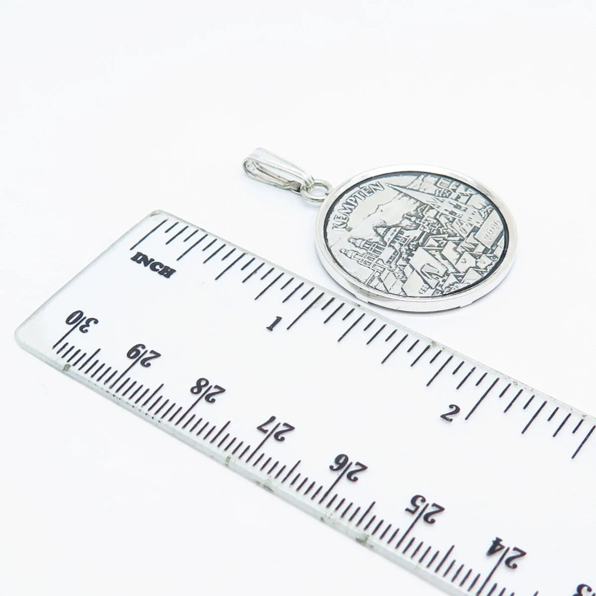 835 Silver Vintage Kempten Germany Allaguer Festwoche Medal Pendant