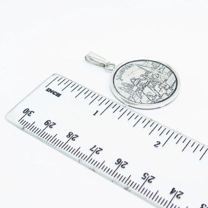 835 Silver Vintage Kempten Germany Allaguer Festwoche Medal Pendant