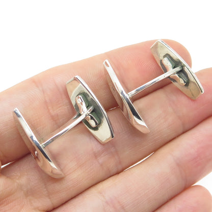 TAGE HANSENS GULDSMEDIE 925 Sterling Silver Vintage Denmark Modernist Cufflinks