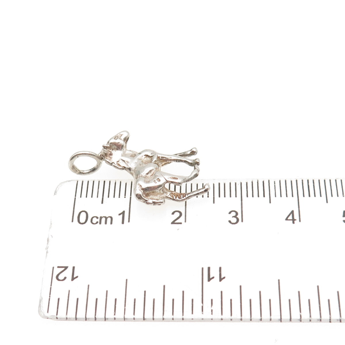 925 Sterling Silver Vintage Horse Mini 3D Charm Pendant