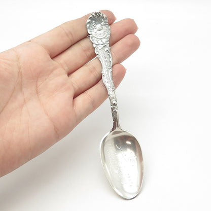 925 Sterling Silver Antique Art Deco Towle West Virginia States & Cities Spoon