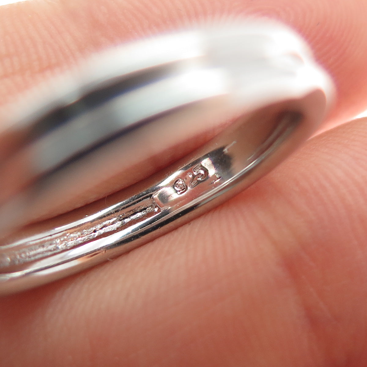 925 Sterling Silver Round-Cut C Z Engagement Ring Size 8.25