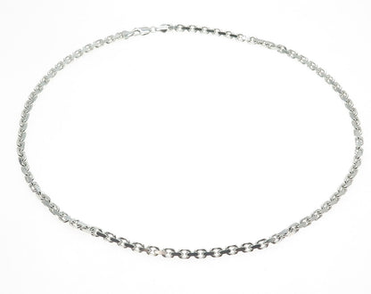 KARIZIA SPA KA 1772 Sterling Silver Italy Solid 50.8g Cable Chain Necklace 24"