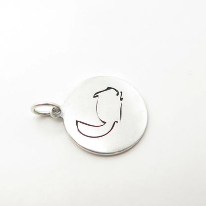 925 Sterling Silver USA Two In Town Squirrel Charm Pendant