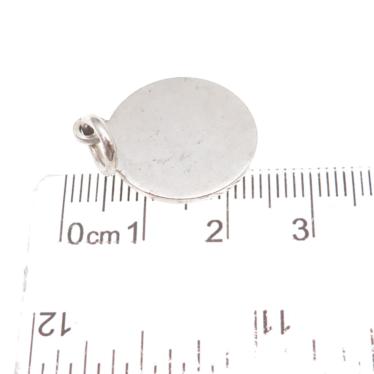 Tiffany & Co. 925 Sterling Silver Vintage Round Tag Charm Pendant