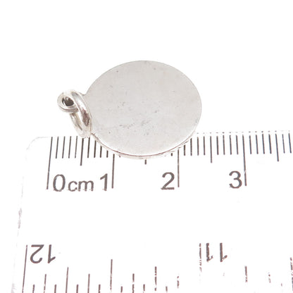 Tiffany & Co. 925 Sterling Silver Vintage Round Tag Charm Pendant
