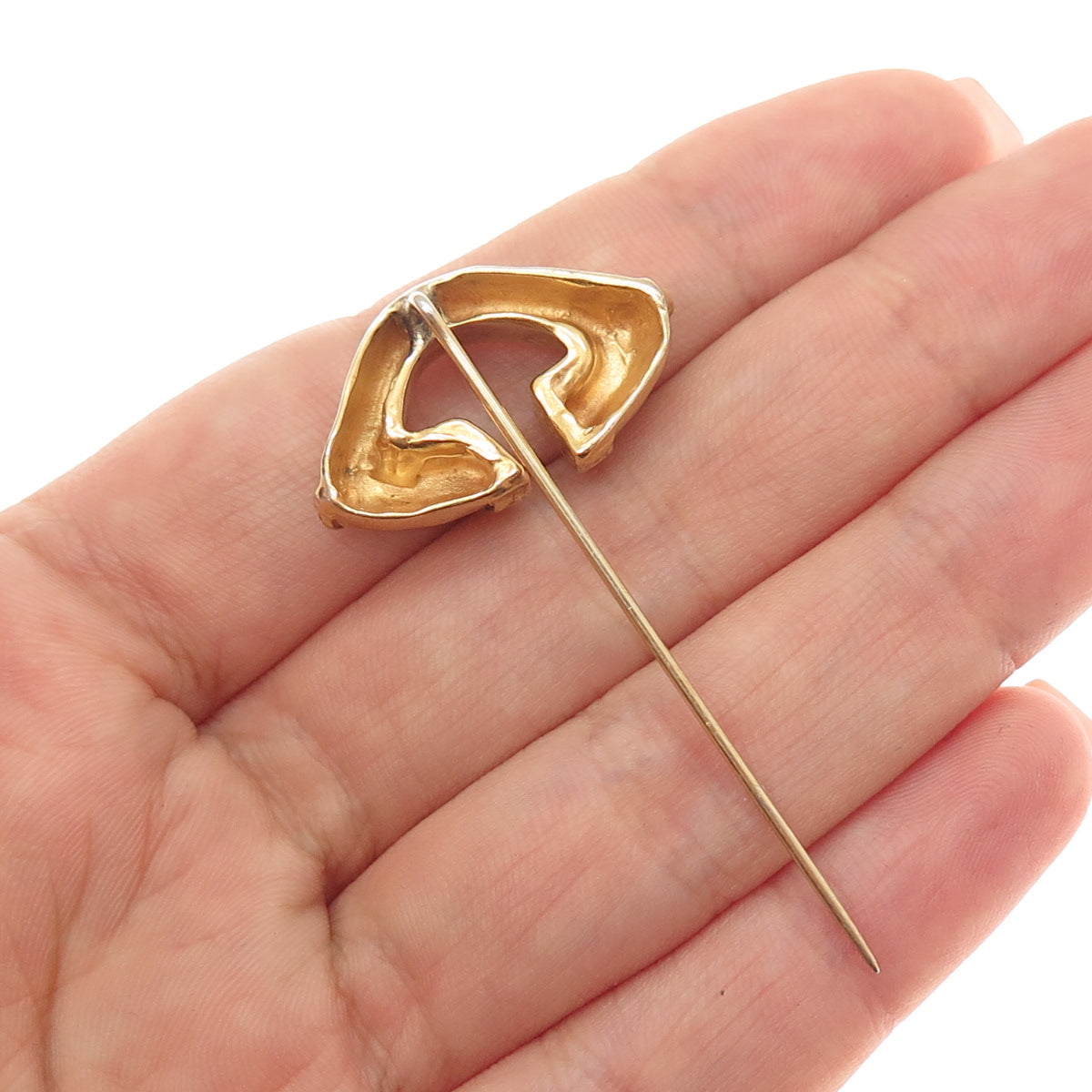 Gold Filled Vintage Horse Hoof For Good Luck Lapel Pin