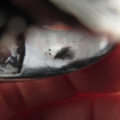 925 Sterling Silver Vintage Medusa Oxidized Statement Ring Size 10.25