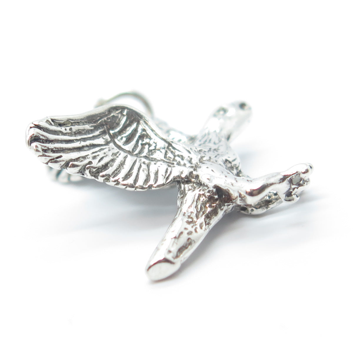 925 Sterling Silver Vintage Southwestern Eagle Bird Charm Pendant