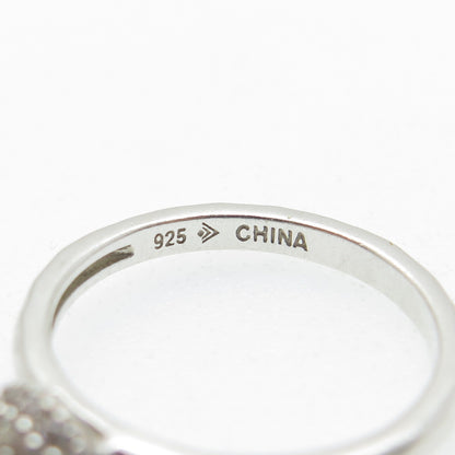 SILPADA 925 Sterling Silver Round-Cut C Z Ball Ring Size 7