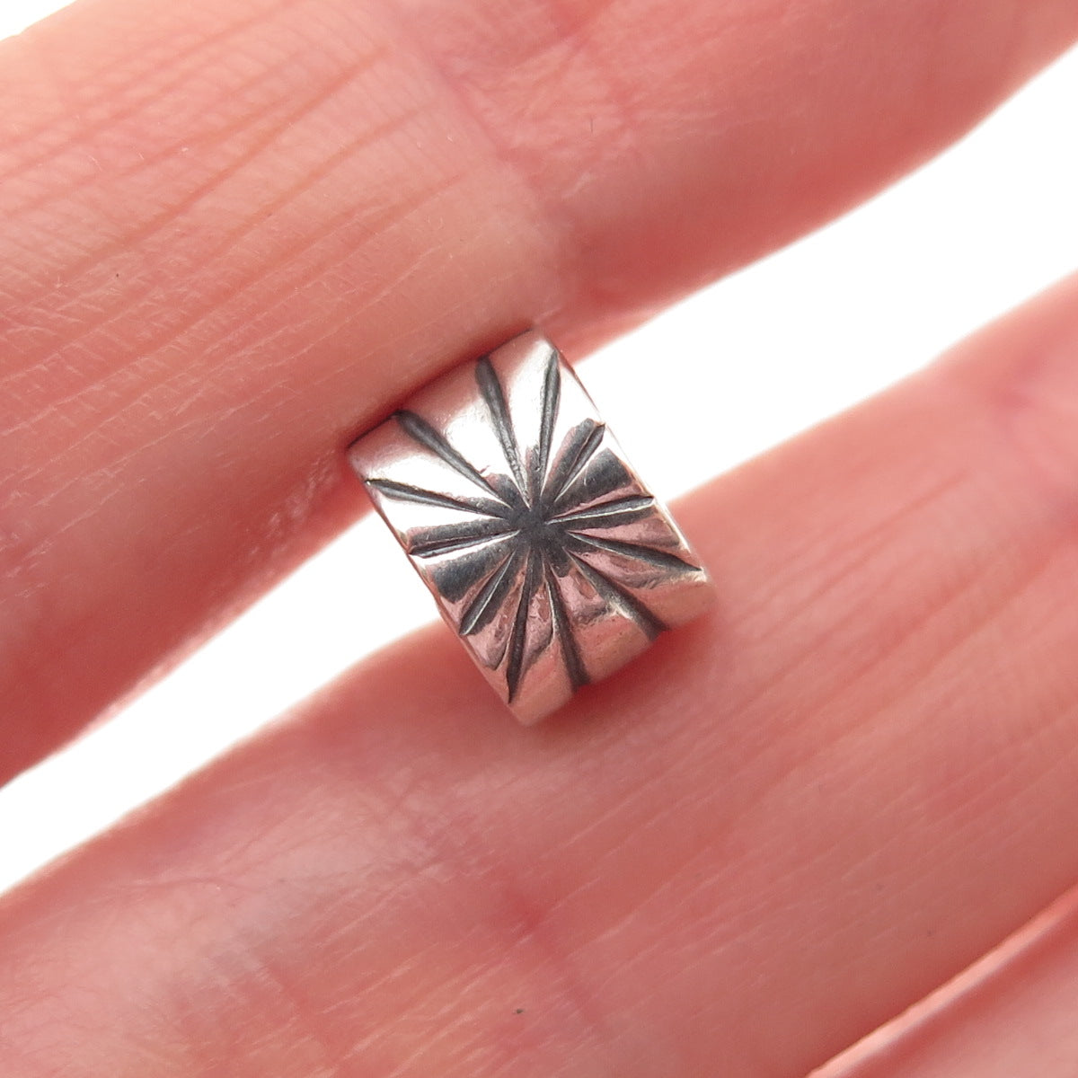 PANDORA 925 Sterling Silver Sunburst Clip Charm