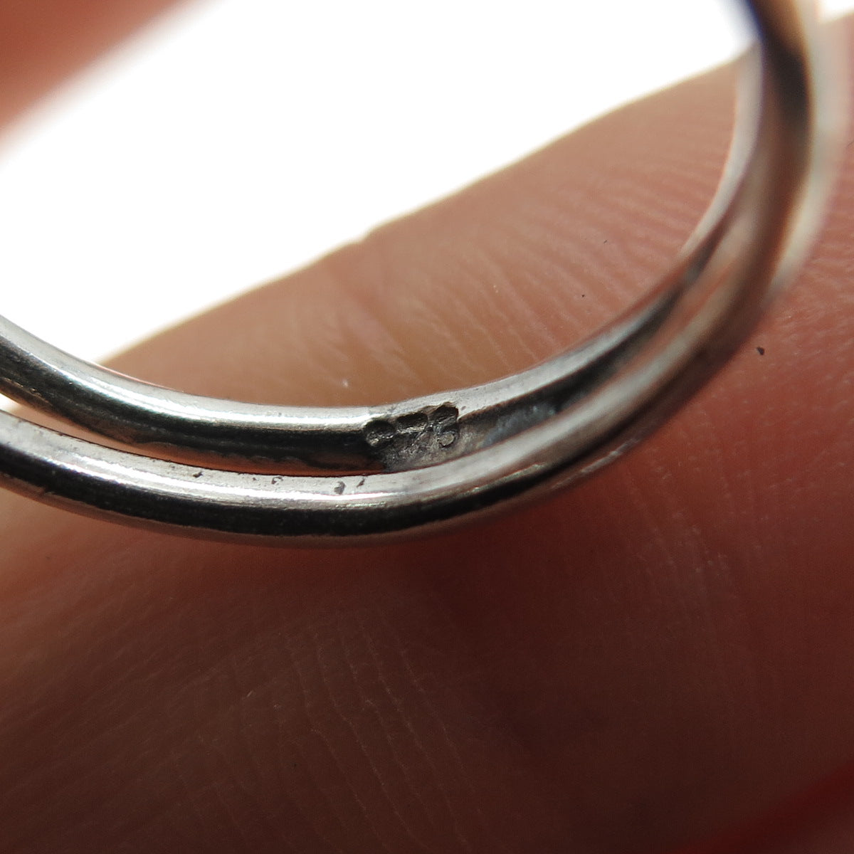 925 Sterling Silver Vintage Real Amethyst Modernist Ring Size 7