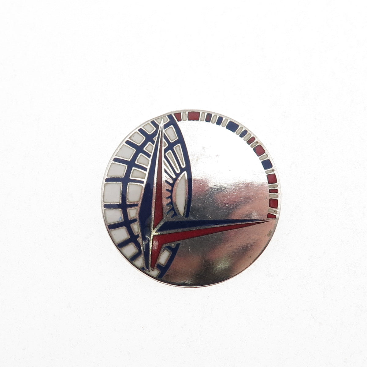 LeVelle & Co. 925 Sterling Antique WWII Enamel Air Transport Command Pin Brooch