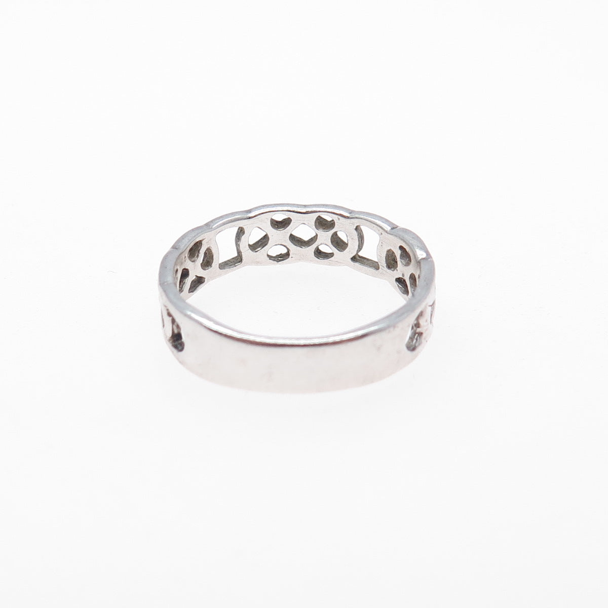 CELLINI 925 Sterling Silver Vintage Celtic Knot Band Ring Size 8.25
