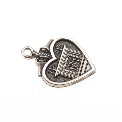 925 Sterling Vintage Betty Crocker Homemaker of Tomorrow Heart Mini Pendant
