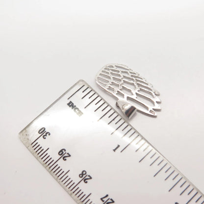 925 Sterling Silver Vintage Open Wing Pendant