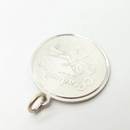 925 Sterling Silver Vintage "Graduation Day" Charm Pendant