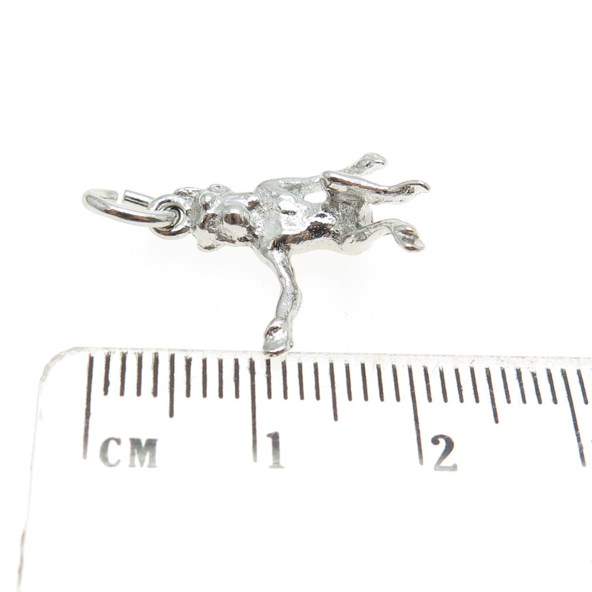 925 Sterling Silver Vintage Monkey 3D Charm Pendant