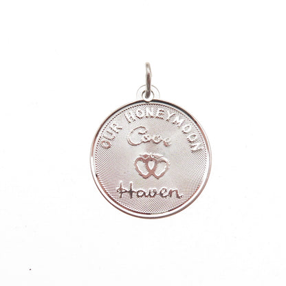 Crea 925 Sterling Silver Vintage Our Honeymoon Cove Haven Charm Pendant
