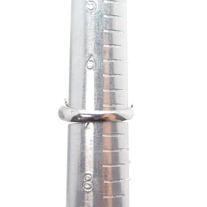 MEDA 925 Sterling Silver Round-Cut C Z Heart Ring Size 7