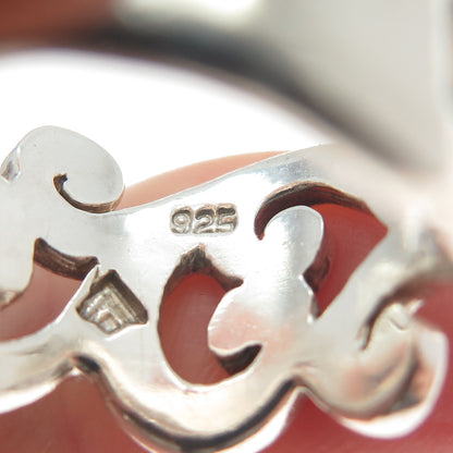 SILPADA 925 Sterling Silver Vintage Modernist Swirl Ring Size 8.75
