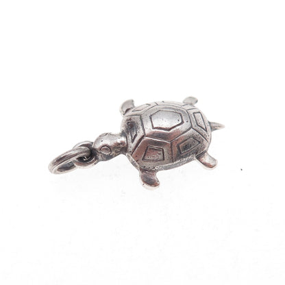 Georg Jensen 925S Sterling Silver Vintage Denmark Turtle Good Luck Charm Pendant