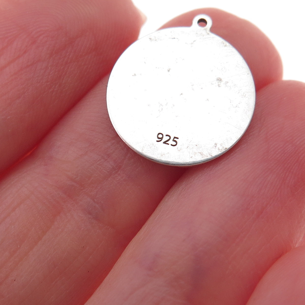 925 Sterling Silver Turquoise Enamel Taurus Zodiac Sign Charm Pendant