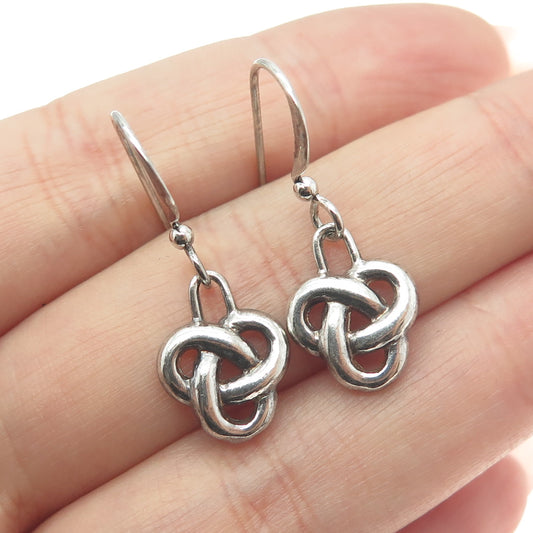 BOMA 925 Sterling Silver Vintage Celtic Dangle Hook Earrings