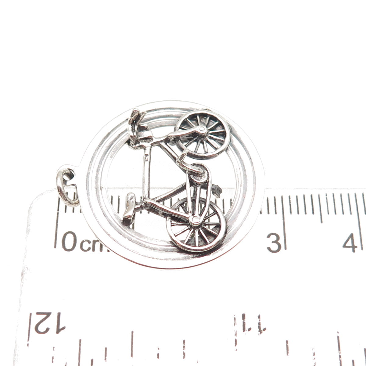 Payton Pepper & Sons 925 Sterling Silver Vintage 1963 Birmingham Bicycle Pendant