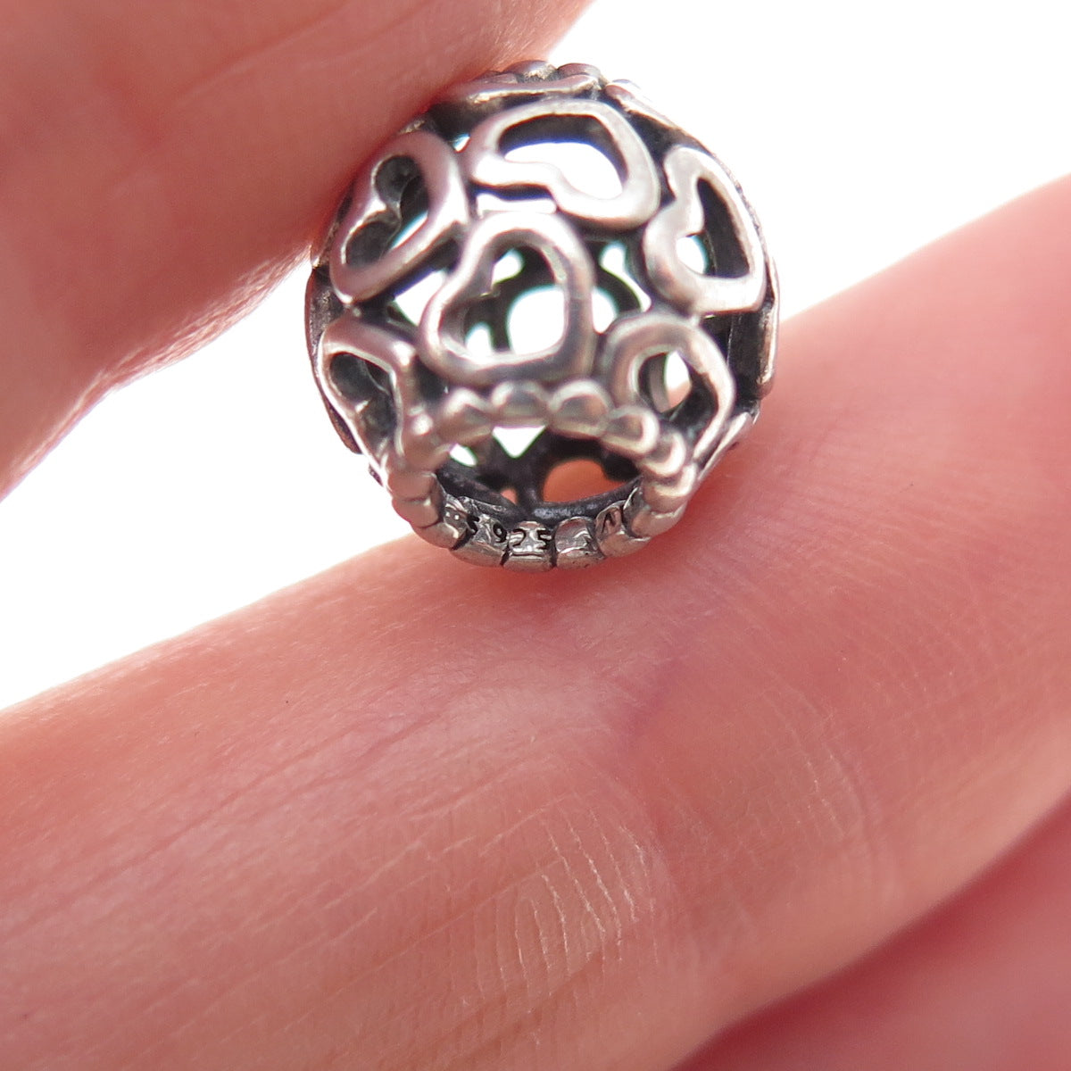 Pandora 925 Sterling Silver Open Your Heart Slide Bead Charm