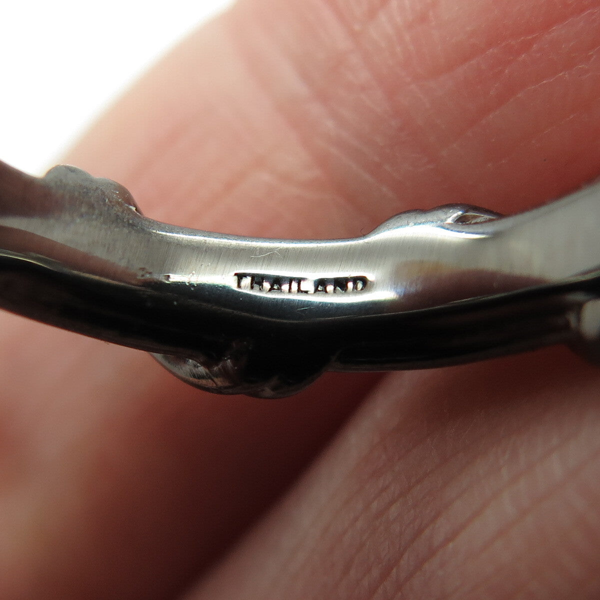 PETER THOMAS ROTH 925 Sterling Silver Black Rhodium Modernist Band Ring Size 7