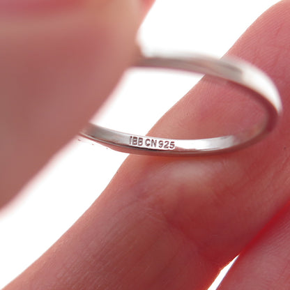 925 Sterling Silver Round-Cut C Z Engagement Ring Size 7.25