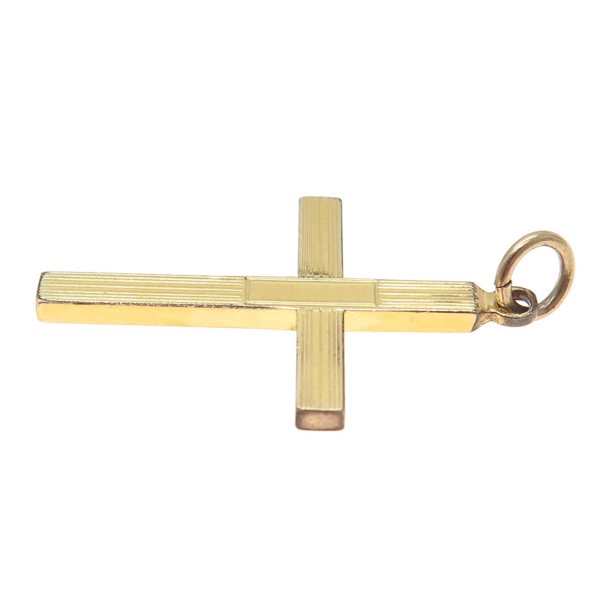 HENRY F BARROWS 1/20 12K Gold Filled Antique Engraved Cross Pendant