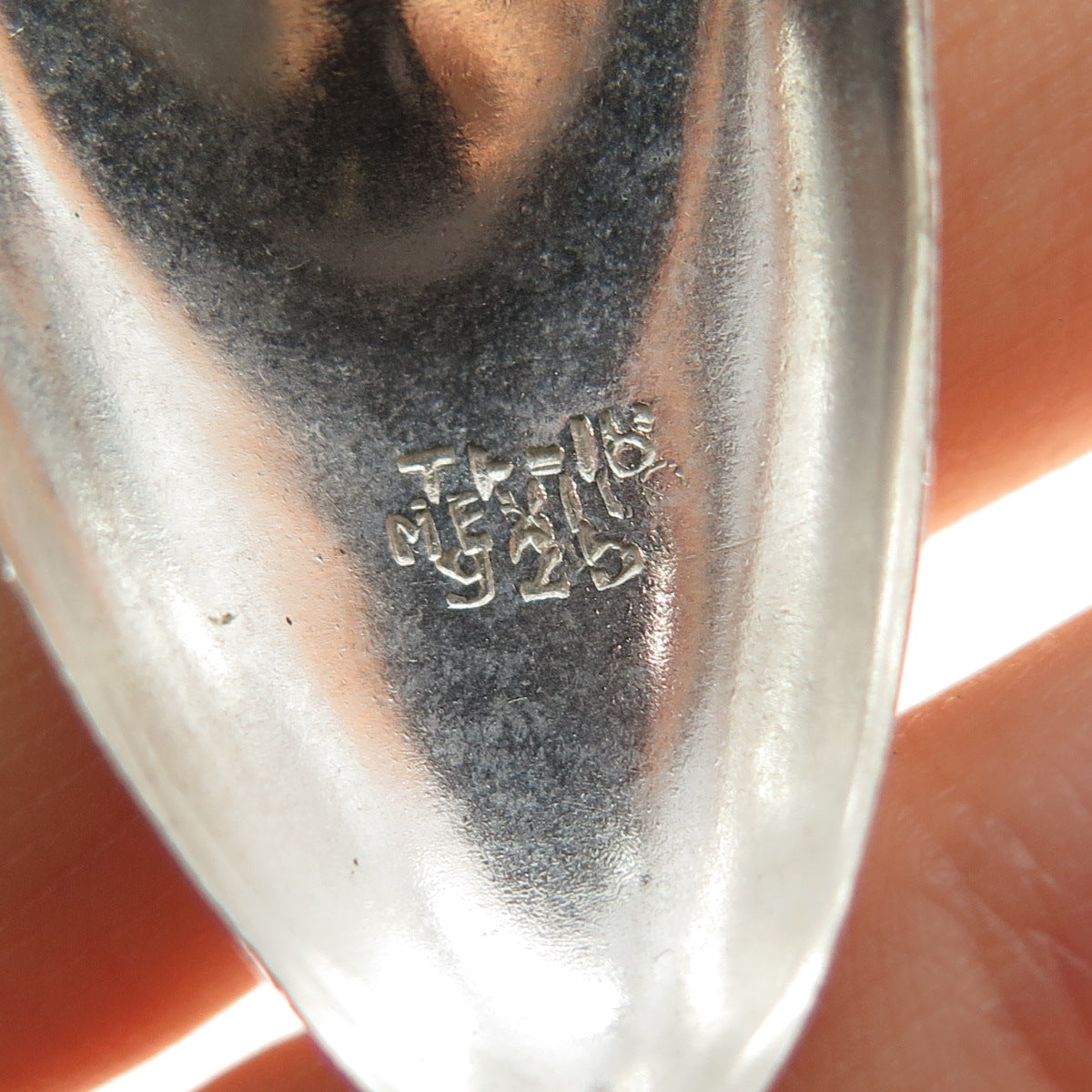 925 Sterling Silver Vintage Mexico Real Sodalite Modernist Petal Earrings