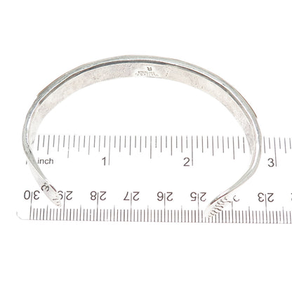 REX ABEITA Old Pawn Sterling 1/20 12K GF Turquoise Inlay Adjustable Bracelet 7"