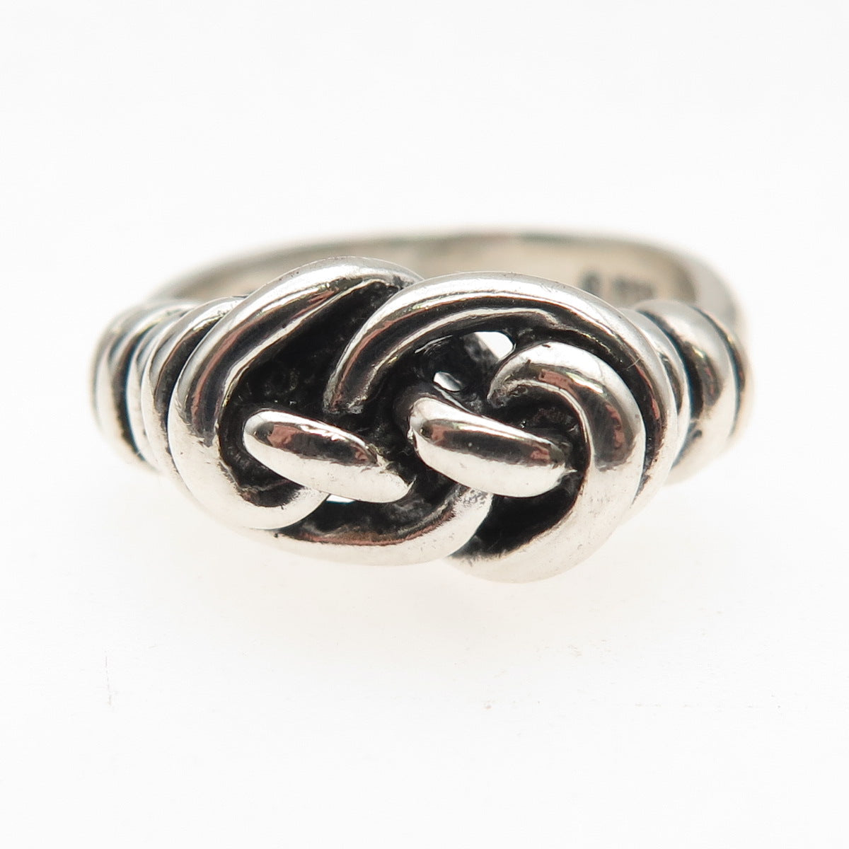 Metropolitan Museum of Art Sterling Silver Vintage Knot Oxidized Ring Size 7.75