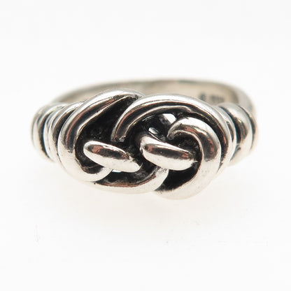 Metropolitan Museum of Art Sterling Silver Vintage Knot Oxidized Ring Size 7.75
