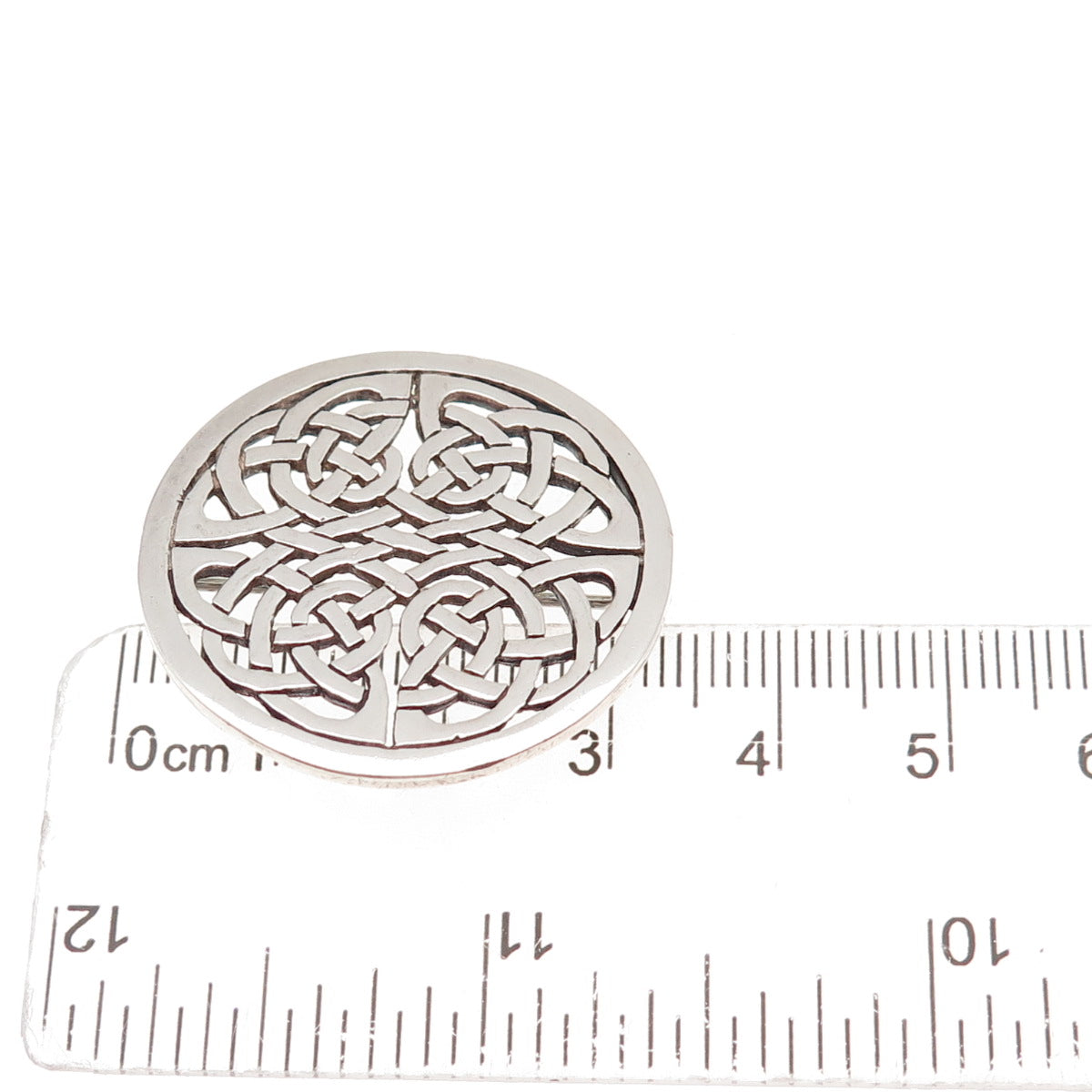 Ortak Silvercraft 925 Sterling Silver Vintage 1988 Edinburgh Celtic Knot Brooch