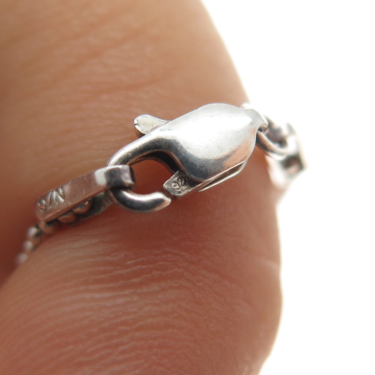 SLV Sadye L Vassil 925 Sterling 14K Gold Real Amethyst Beaded Chain Necklace 16"