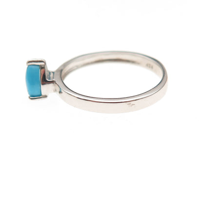 Chuck Clemency 925 Sterling Silver Real Sleeping Beauty Turquoise Ring Size 8.25
