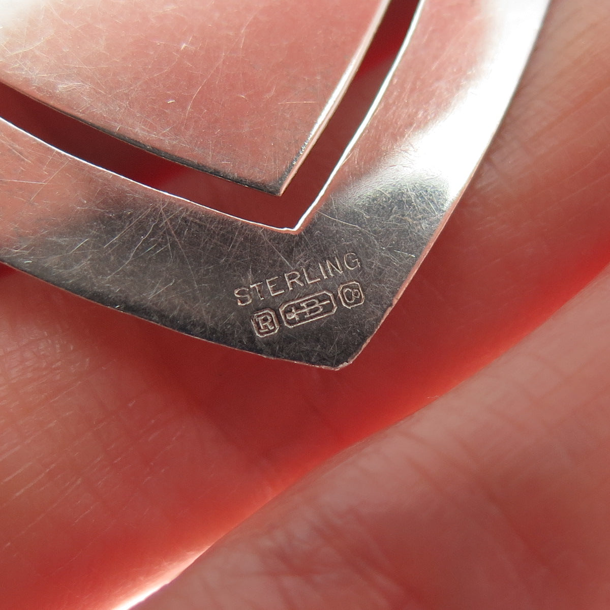 REED & BARTON 925 Sterling Silver Vintage Heart Bookmark