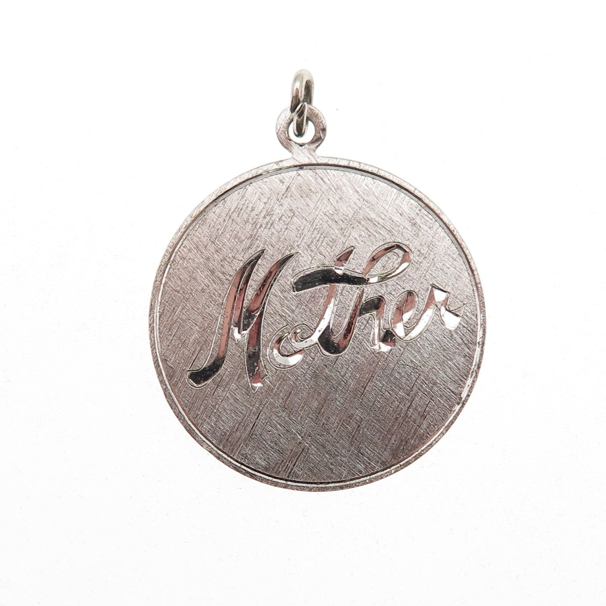Griffith & Sons 925 Sterling Silver Vintage Engraved Mother Charm Pendant