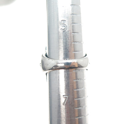 925 Sterling Silver Vintage Real Emerald-Cut Swiss Blue Topaz Ring Size 6.25